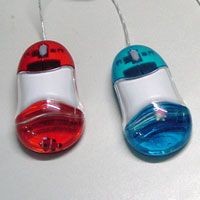 AQUA LIQUID FILLED COMPUTER MOUSE