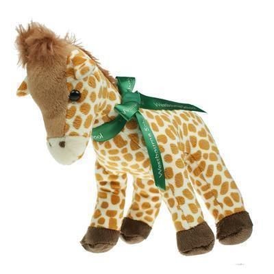 Branded Promotional 20CM GERRY GIRAFFE with Bow Soft Toy From Concept Incentives.