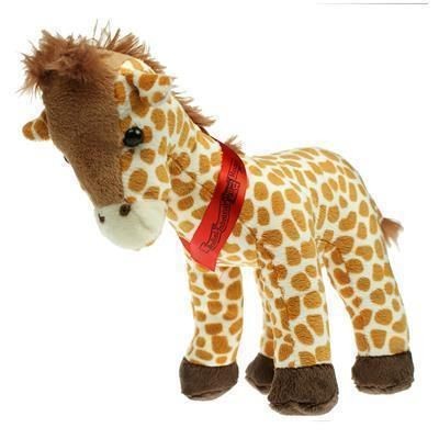 Branded Promotional 20CM GERRY GIRAFFE with Sash Soft Toy From Concept Incentives.