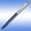 Branded Promotional GIOTTO BALL PEN in Blue with Silver Trim Pen From Concept Incentives.