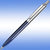 Branded Promotional GIOTTO BALL PEN in Blue with Silver Trim Pen From Concept Incentives.