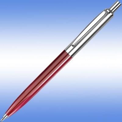 Branded Promotional GIOTTO BALL PEN in Burgundy with Silver Trim Pen From Concept Incentives.