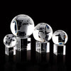 Branded Promotional CRYSTAL 100MM GLOBE ON CLEAR TRANSPARENT CUBE Award From Concept Incentives.