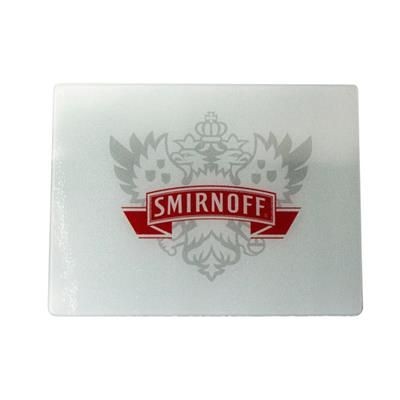 Branded Promotional RECYCLED GLASS WORKTOP SAVER Chopping Board From Concept Incentives.