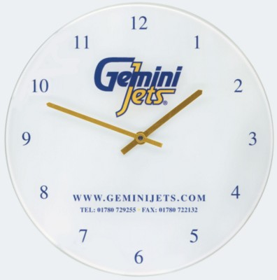 Branded Promotional RECYCLED GLASS WALL CLOCK Clock From Concept Incentives.