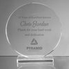 Branded Promotional GLASS CIRCLE AWARD Award From Concept Incentives.