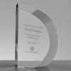 Branded Promotional CRYSTAL GLASS CURVE AWARD Award From Concept Incentives.