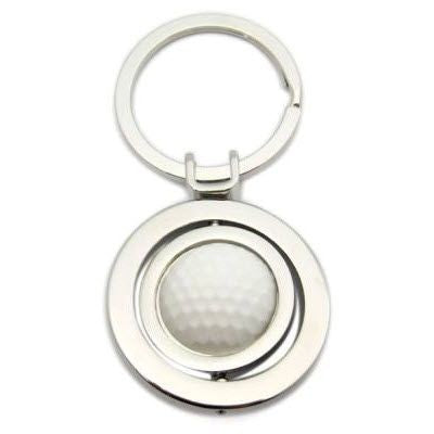 Branded Promotional GOLF BALL KEYRING CHAIN Keyring From Concept Incentives.