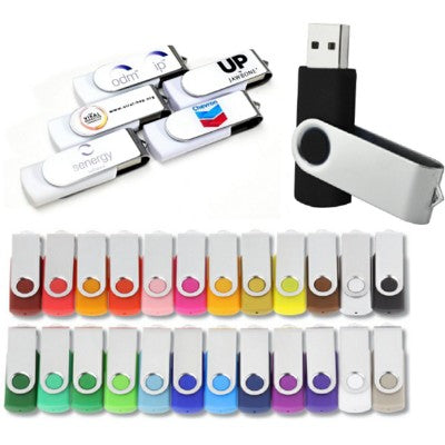 Branded Promotional TWISTER USB FLASH DRIVE MEMORY STICK in Black & Silver Memory Stick USB From Concept Incentives.