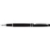 Branded Promotional GROSVENOR METAL FOUNTAIN PEN in Black Pen From Concept Incentives.