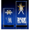 Branded Promotional CRYSTAL GLASS GOLD STAR AWARD Award From Concept Incentives.