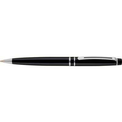 Branded Promotional GROSVENOR METAL BALL PEN in Black Pen From Concept Incentives.