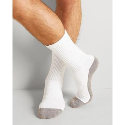 Branded Promotional GILDAN CREW MENS SOCKS in White Socks From Concept Incentives.