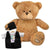 Branded Promotional PRINTED PROMOTIONAL SOFT TOY EDWARD I TEDDY BEAR with Gradution Outfit Soft Toy From Concept Incentives.