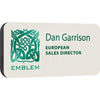 Branded Promotional BESPOKE SPOT COLOUR PERSONALISED PLASTIC NAME BADGE Name Badge From Concept Incentives.