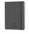 Branded Promotional SMOOTHGRAIN QUARTO CASEBOUND NOTE BOOK in Grey Jotter From Concept Incentives.