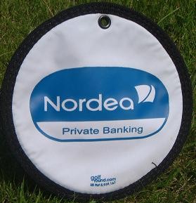 Branded Promotional GOLF ROUND UNIQUE TOWEL in White Golf Towel From Concept Incentives.