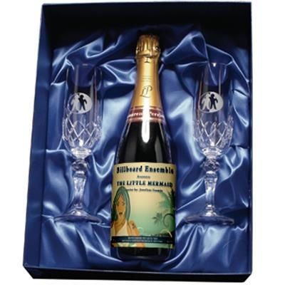 Branded Promotional CHAMPAGNE AND FLUTE GIFT SET Champagne From Concept Incentives.