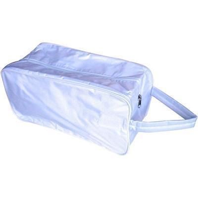 Branded Promotional SHOE BAG in White Shoe Bag From Concept Incentives.