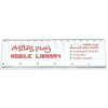 Branded Promotional SLIDING PUZZLE RULER in White Ruler From Concept Incentives.