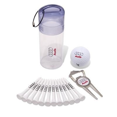 Branded Promotional 1 BALL GOLF DAY GIFT TUBE 10 Golf Gift Set From Concept Incentives.
