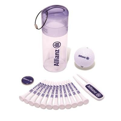 Branded Promotional 1 BALL GOLF DAY GIFT TUBE 12 Golf Gift Set From Concept Incentives.