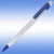 Branded Promotional GUEST MECHANICAL PROPELLING PENCIL in White with Blue Trim Pencil From Concept Incentives.