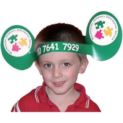 Branded Promotional LOONYLUGS PAPER HAT EARS Fancy Dress From Concept Incentives.