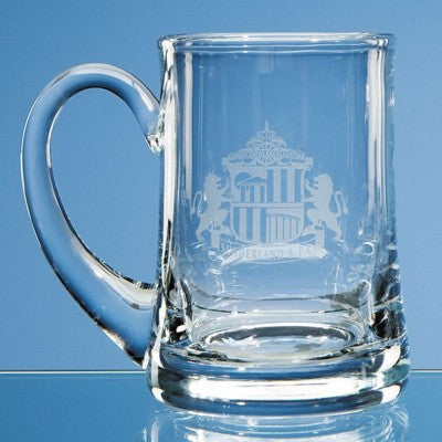 Branded Promotional SMALL ALEMAN GLASS BEER TANKARD Beer Glass From Concept Incentives.