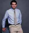 Branded Promotional HENBURY LONG SLEEVE CLASSIC OXFORD SHIRT Shirt From Concept Incentives.