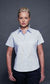 Branded Promotional HENBURY LADIES SHORT SLEEVE FITTED BLOUSE Blouse Ladies From Concept Incentives.