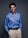 Branded Promotional HENBURY LONG SLEEVE OXFORD SHIRT Shirt From Concept Incentives.