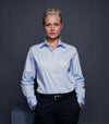 Branded Promotional HENBURY LADIES LONG SLEEVE OXFORD SHIRT Shirt From Concept Incentives.