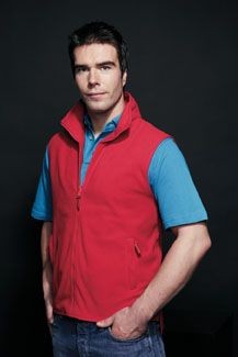 Branded Promotional HENBURY SLEEVELESS MICRO FLEECE BODYWARMER Fleece From Concept Incentives.