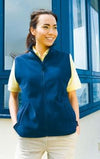 Branded Promotional HENBURY LADIES SLEEVELESS MICRO FLEECE BODYWARMER Fleece From Concept Incentives.