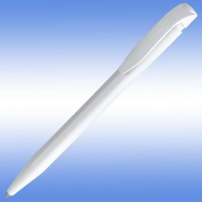 Branded Promotional HARRIER EXTRA BALL PEN in White with White Trim Pen From Concept Incentives.