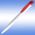 Branded Promotional HARRIER EXTRA BALL PEN in White with Red Trim Pen From Concept Incentives.