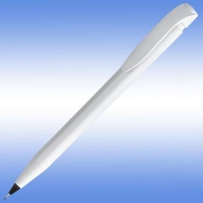 Branded Promotional HARRIER EXTRA PENCIL in White with White Trim Pencil From Concept Incentives.
