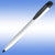 Branded Promotional HARRIER EXTRA PENCIL in White with Black Trim Pencil From Concept Incentives.