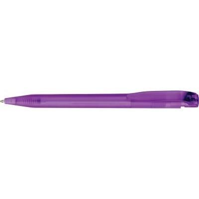 Branded Promotional HARRIER FROST BALL PEN in Purple Pen From Concept Incentives.