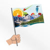 Branded Promotional HAND FLAG Flag From Concept Incentives.