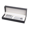 Branded Promotional THE HANNIBAL PEN SET in Silver Pen Set From Concept Incentives.