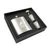 Branded Promotional TROYES HIP FLASK SET Hip Flask From Concept Incentives.