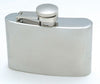 Branded Promotional HIP FLASK in Silver Stainless Steel Metal Hip Flask From Concept Incentives.