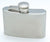 Branded Promotional HIP FLASK in Silver Stainless Steel Metal Hip Flask From Concept Incentives.