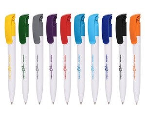 Branded Promotional KODA CLIP PLASTIC BALL PEN Pen From Concept Incentives.