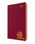 Branded Promotional FINEGRAIN DELUXE A5 DAY TO PAGE SMALL DESK DIARY in Red from Concept Incentives