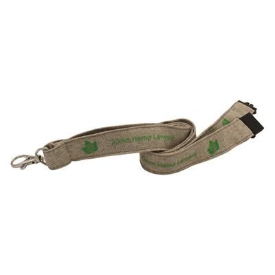 Branded Promotional 15MM HEMP LANYARD Lanyard From Concept Incentives.