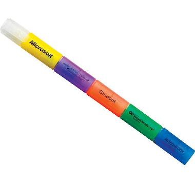 Branded Promotional STAX STACKABLE HIGHLIGHTER PEN Highlighter Set From Concept Incentives.