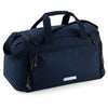 Branded Promotional HOMESTEAD 600D POLYESTER HOLDALL in Navy Blue Bag From Concept Incentives.